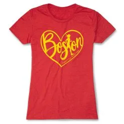 Women's Everyday Runners Tee - Love The Run Boston 26.2 -goneforarun Sales 2023 tr 40658 RED