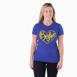 Women's Everyday Runners Tee - Love The Run Boston 26.2 -goneforarun Sales 2023 tr 40658 ROYAL MODEL