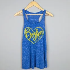 Flowy Racerback Tank Top - Love The Run Boston 26.2 -goneforarun Sales 2023 tr 40661 BLUE HANGER