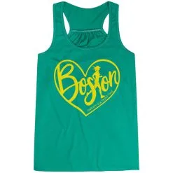 Flowy Racerback Tank Top - Love The Run Boston 26.2 -goneforarun Sales 2023 tr 40661 GREEN MAIN