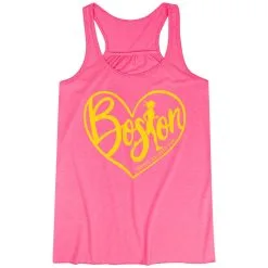 Flowy Racerback Tank Top - Love The Run Boston 26.2 -goneforarun Sales 2023 tr 40661 PINK MAIN