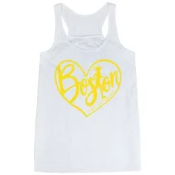 Flowy Racerback Tank Top - Love The Run Boston 26.2 -goneforarun Sales 2023 tr 40661 WHITE MAIN