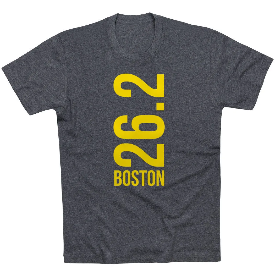 Running Short Sleeve T-Shirt - Boston 26.2 Vertical 8 Running Short Sleeve T-Shirt - Boston 26.2 Vertical - Image 6