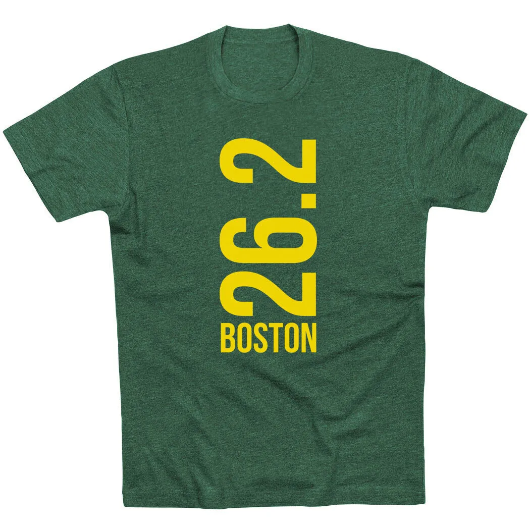 Running Short Sleeve T-Shirt - Boston 26.2 Vertical 9 Running Short Sleeve T-Shirt - Boston 26.2 Vertical - Image 7