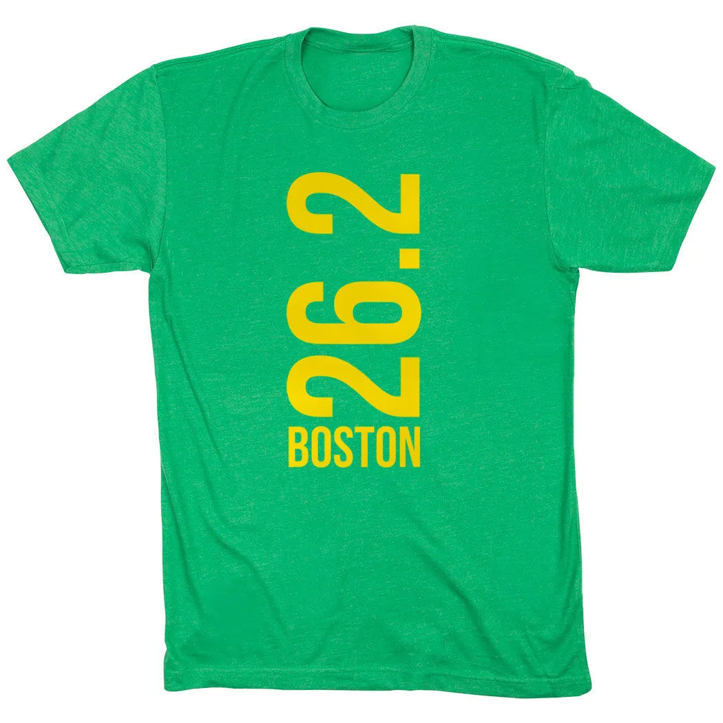 Running Short Sleeve T-Shirt - Boston 26.2 Vertical 11 Running Short Sleeve T-Shirt - Boston 26.2 Vertical - Image 9