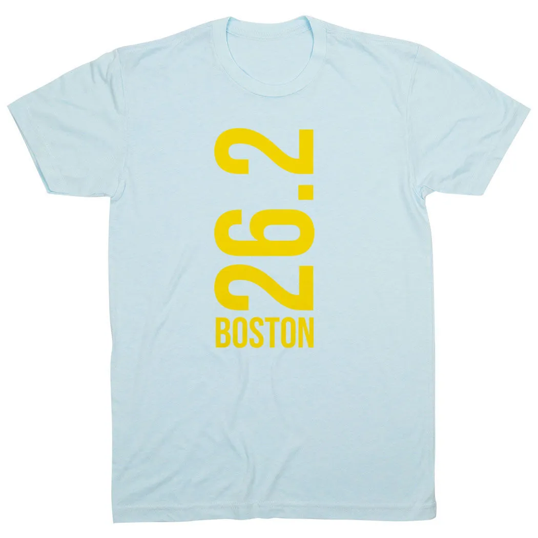 Running Short Sleeve T-Shirt - Boston 26.2 Vertical 12 Running Short Sleeve T-Shirt - Boston 26.2 Vertical - Image 10