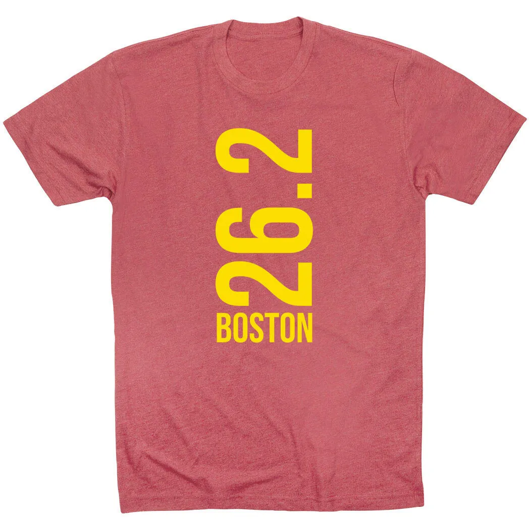 Running Short Sleeve T-Shirt - Boston 26.2 Vertical 13 Running Short Sleeve T-Shirt - Boston 26.2 Vertical - Image 11