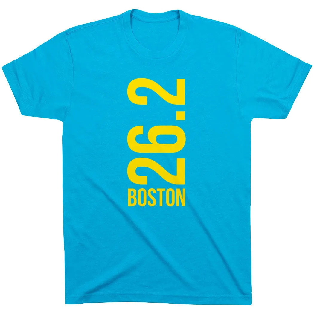 Running Short Sleeve T-Shirt - Boston 26.2 Vertical 17 Running Short Sleeve T-Shirt - Boston 26.2 Vertical - Image 15