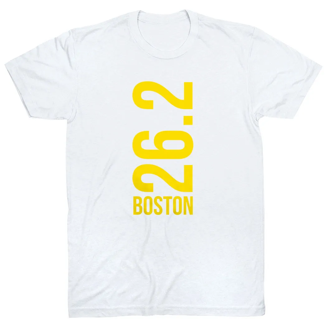 Running Short Sleeve T-Shirt - Boston 26.2 Vertical 18 Running Short Sleeve T-Shirt - Boston 26.2 Vertical - Image 16