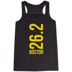 Flowy Racerback Tank Top - Boston 26.2 Vertical 18 Flowy Racerback Tank Top - Boston 26.2 Vertical -goneforarun Sales 2023 tr 40671 BLACK MAIN