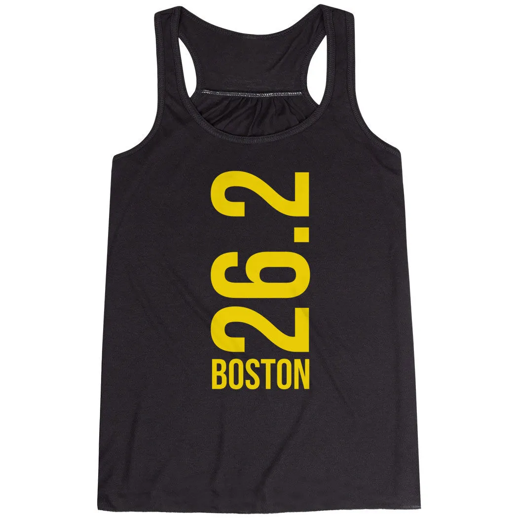 Flowy Racerback Tank Top - Boston 26.2 Vertical 8 Flowy Racerback Tank Top - Boston 26.2 Vertical - Image 6
