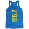 Flowy Racerback Tank Top - Boston 26.2 Vertical -goneforarun Sales 2023 tr 40671 BLUE MAIN
