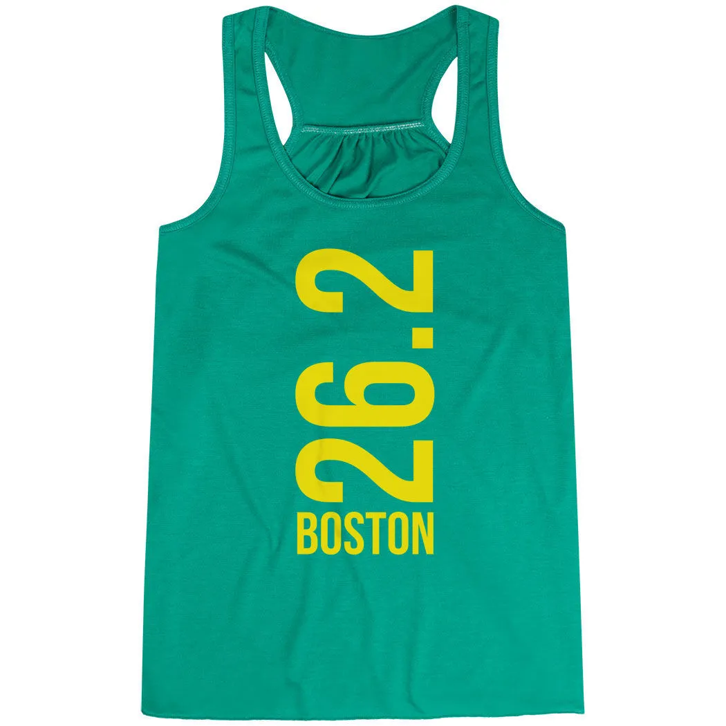 Flowy Racerback Tank Top - Boston 26.2 Vertical 10 Flowy Racerback Tank Top - Boston 26.2 Vertical - Image 8