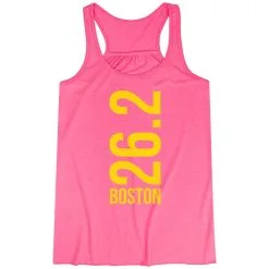 Flowy Racerback Tank Top - Boston 26.2 Vertical 21 Flowy Racerback Tank Top - Boston 26.2 Vertical -goneforarun Sales 2023 tr 40671 PINK MAIN