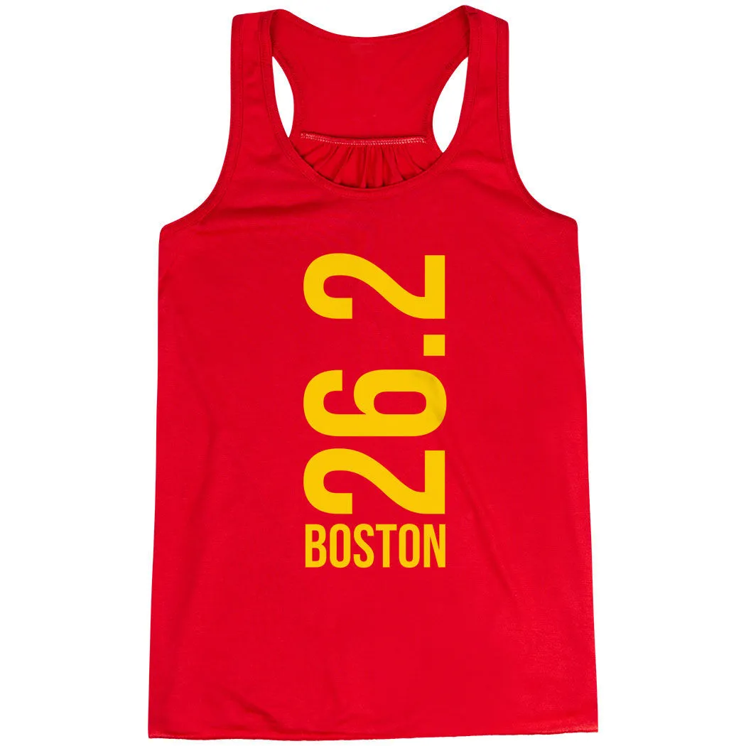 Flowy Racerback Tank Top - Boston 26.2 Vertical 12 Flowy Racerback Tank Top - Boston 26.2 Vertical - Image 10
