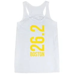 Flowy Racerback Tank Top - Boston 26.2 Vertical 23 Flowy Racerback Tank Top - Boston 26.2 Vertical -goneforarun Sales 2023 tr 40671 WHITE MAIN