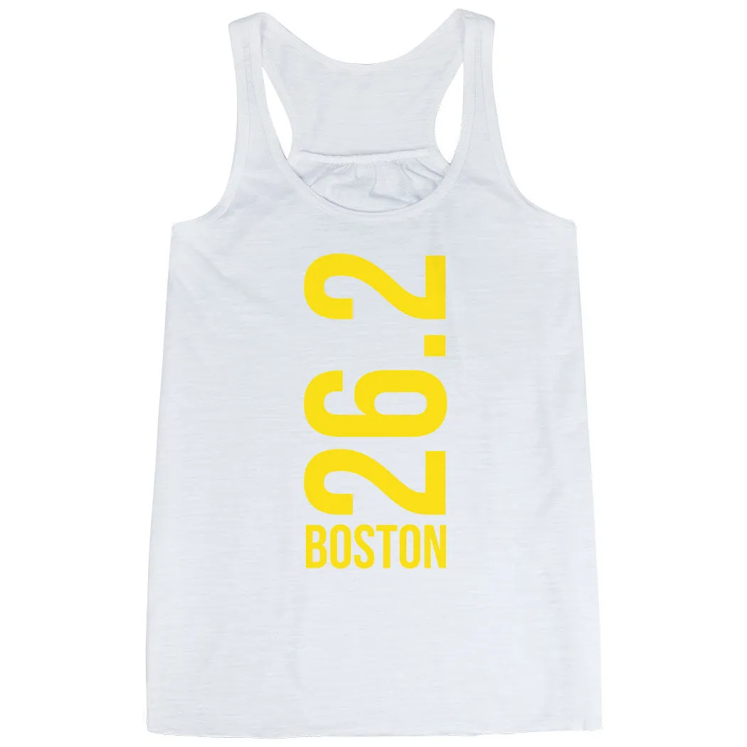 Flowy Racerback Tank Top - Boston 26.2 Vertical 13 Flowy Racerback Tank Top - Boston 26.2 Vertical - Image 11