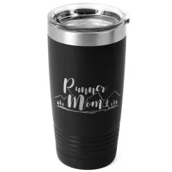 Running 20oz. Double Insulated Tumbler - Runner Mom -goneforarun Sales 2023 tr 40715 BLACK MAIN