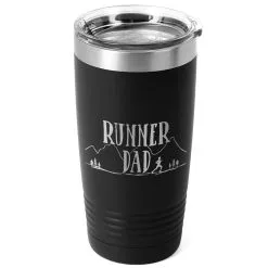 Running 20oz. Double Insulated Tumbler - Runner Dad -goneforarun Sales 2023 tr 40716 BLACK MAIN