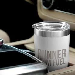 Running 20oz. Double Insulated Tumbler - Runner Mom Fuel -goneforarun Sales 2023 tr 40717 WHITE CAR