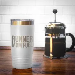 Running 20oz. Double Insulated Tumbler - Runner Mom Fuel -goneforarun Sales 2023 tr 40717 WHITE COFFEE