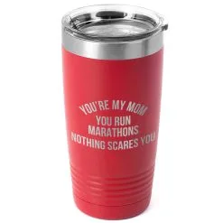 Running 20oz. Double Insulated Tumbler - You're My Mom You Run Marathons -goneforarun Sales 2023 tr 40723 RED MAIN