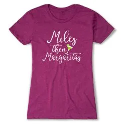 Women's Everyday Runners Tee - Miles Then Margaritas -goneforarun Sales 2023 tr 40746 LUSHBERRY