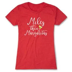 Women's Everyday Runners Tee - Miles Then Margaritas -goneforarun Sales 2023 tr 40746 RED