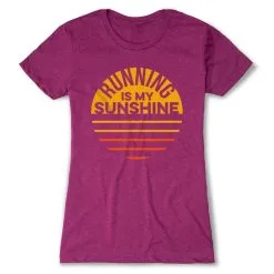 Women's Everyday Runners Tee - Running Is My Sunshine -goneforarun Sales 2023 tr 40747 LUSHBERRY