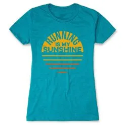 Women's Everyday Runners Tee - Running Is My Sunshine -goneforarun Sales 2023 tr 40747 TEAL