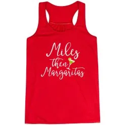 Flowy Racerback Tank Top - Miles Then Margaritas -goneforarun Sales 2023 tr 40752 RED MAIN