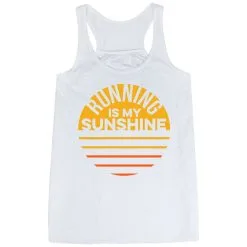 Flowy Racerback Tank Top - Running Is My Sunshine