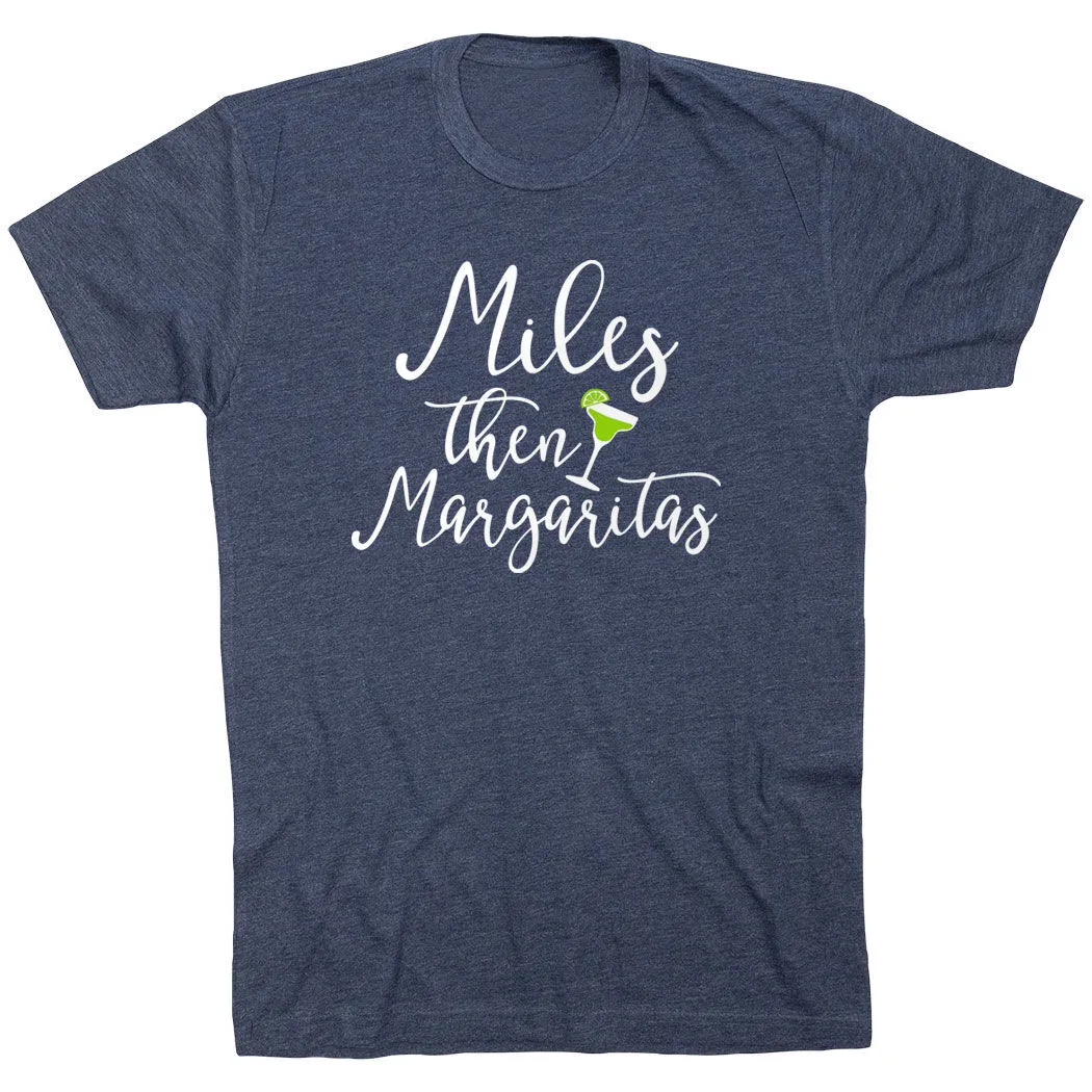 Running Short Sleeve T-Shirt - Miles Then Margaritas 11 Running Short Sleeve T-Shirt - Miles Then Margaritas - Image 9