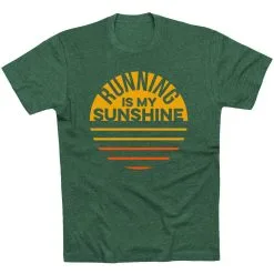 Running Short Sleeve T-Shirt - Running Is My Sunshine 14 Running Short Sleeve T-Shirt - Running Is My Sunshine -goneforarun Sales 2023 tr 40783 FORESTGREEN FLAT