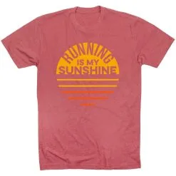 Running Short Sleeve T-Shirt - Running Is My Sunshine 16 Running Short Sleeve T-Shirt - Running Is My Sunshine -goneforarun Sales 2023 tr 40783 MAUVE FLAT