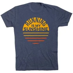 Running Short Sleeve T-Shirt - Running Is My Sunshine 17 Running Short Sleeve T-Shirt - Running Is My Sunshine -goneforarun Sales 2023 tr 40783 NAVY FLAT