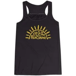 Flowy Racerback Tank Top - Live In The RunShine -goneforarun Sales 2023 tr 40797 BLACK MAIN