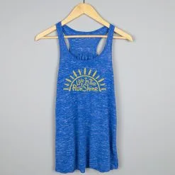 Flowy Racerback Tank Top - Live In The RunShine -goneforarun Sales 2023 tr 40797 BLUE HANGER