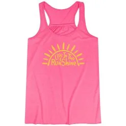Flowy Racerback Tank Top - Live In The RunShine -goneforarun Sales 2023 tr 40797 PINK MAIN