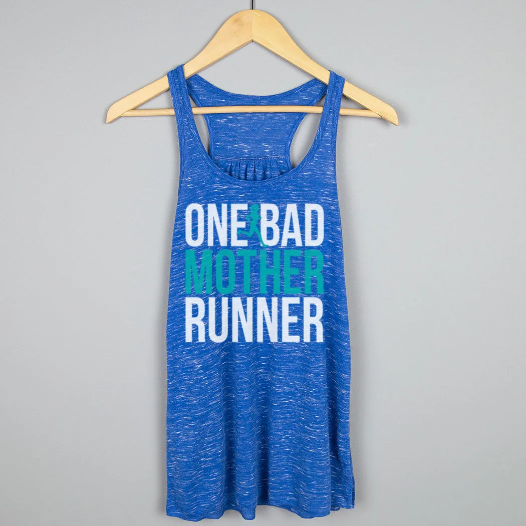 Flowy Racerback Tank Top - One Bad Mother Runner (Bold) 5 Flowy Racerback Tank Top - One Bad Mother Runner (Bold) - Image 3