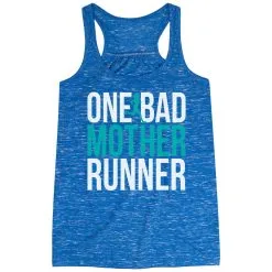 Flowy Racerback Tank Top - One Bad Mother Runner (Bold)