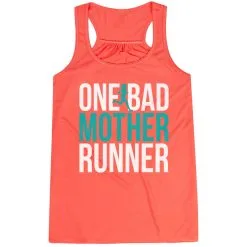 Flowy Racerback Tank Top - One Bad Mother Runner (Bold) 17 Flowy Racerback Tank Top - One Bad Mother Runner (Bold) -goneforarun Sales 2023 tr 40798 CORAL MAIN