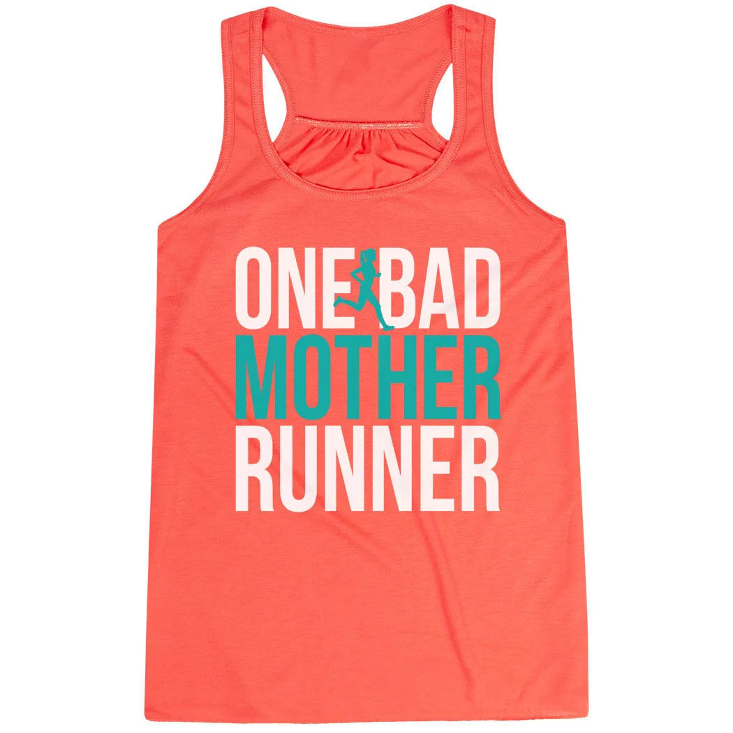 Flowy Racerback Tank Top - One Bad Mother Runner (Bold) 9 Flowy Racerback Tank Top - One Bad Mother Runner (Bold) - Image 7