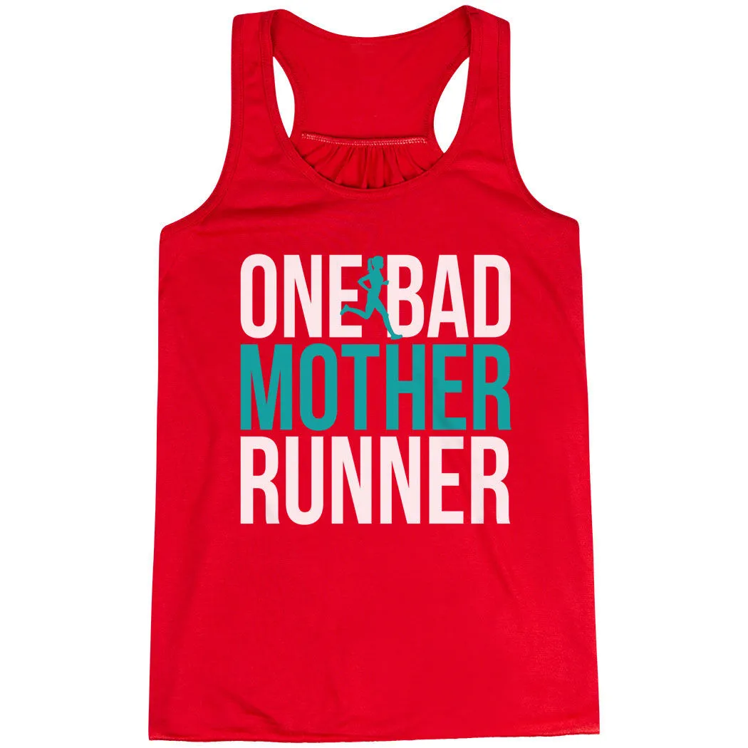 Flowy Racerback Tank Top - One Bad Mother Runner (Bold) 11 Flowy Racerback Tank Top - One Bad Mother Runner (Bold) - Image 9