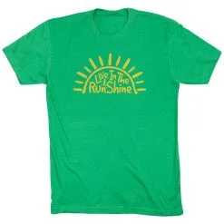 Running Short Sleeve T-Shirt - Live In The RunShine -goneforarun Sales 2023 tr 40808 GREEN FLAT