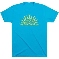 Running Short Sleeve T-Shirt - Live In The RunShine -goneforarun Sales 2023 tr 40808 TURQUOISE FLAT