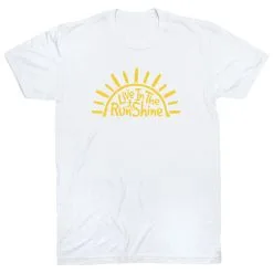 Running Short Sleeve T-Shirt - Live In The RunShine -goneforarun Sales 2023 tr 40808 WHITE FLAT