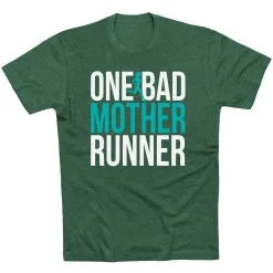 Running Short Sleeve T-Shirt - One Bad Mother Runner (Bold) 18 Running Short Sleeve T-Shirt - One Bad Mother Runner (Bold) -goneforarun Sales 2023 tr 40809 FORESTGREEN FLAT