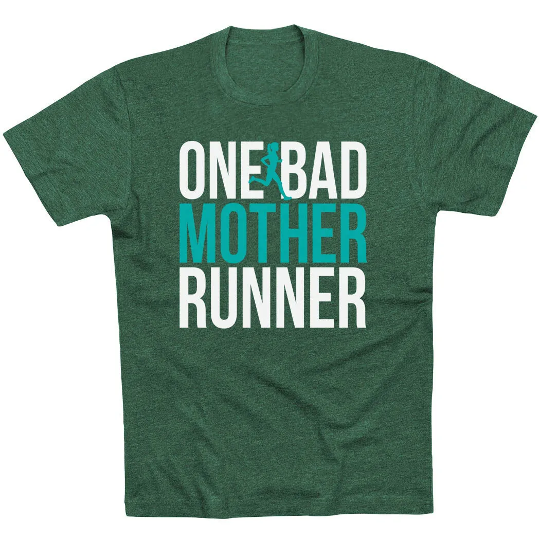 Running Short Sleeve T-Shirt - One Bad Mother Runner (Bold) 7 Running Short Sleeve T-Shirt - One Bad Mother Runner (Bold) - Image 5