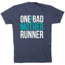 Running Short Sleeve T-Shirt - One Bad Mother Runner (Bold) 22 Running Short Sleeve T-Shirt - One Bad Mother Runner (Bold) -goneforarun Sales 2023 tr 40809 NAVY FLAT